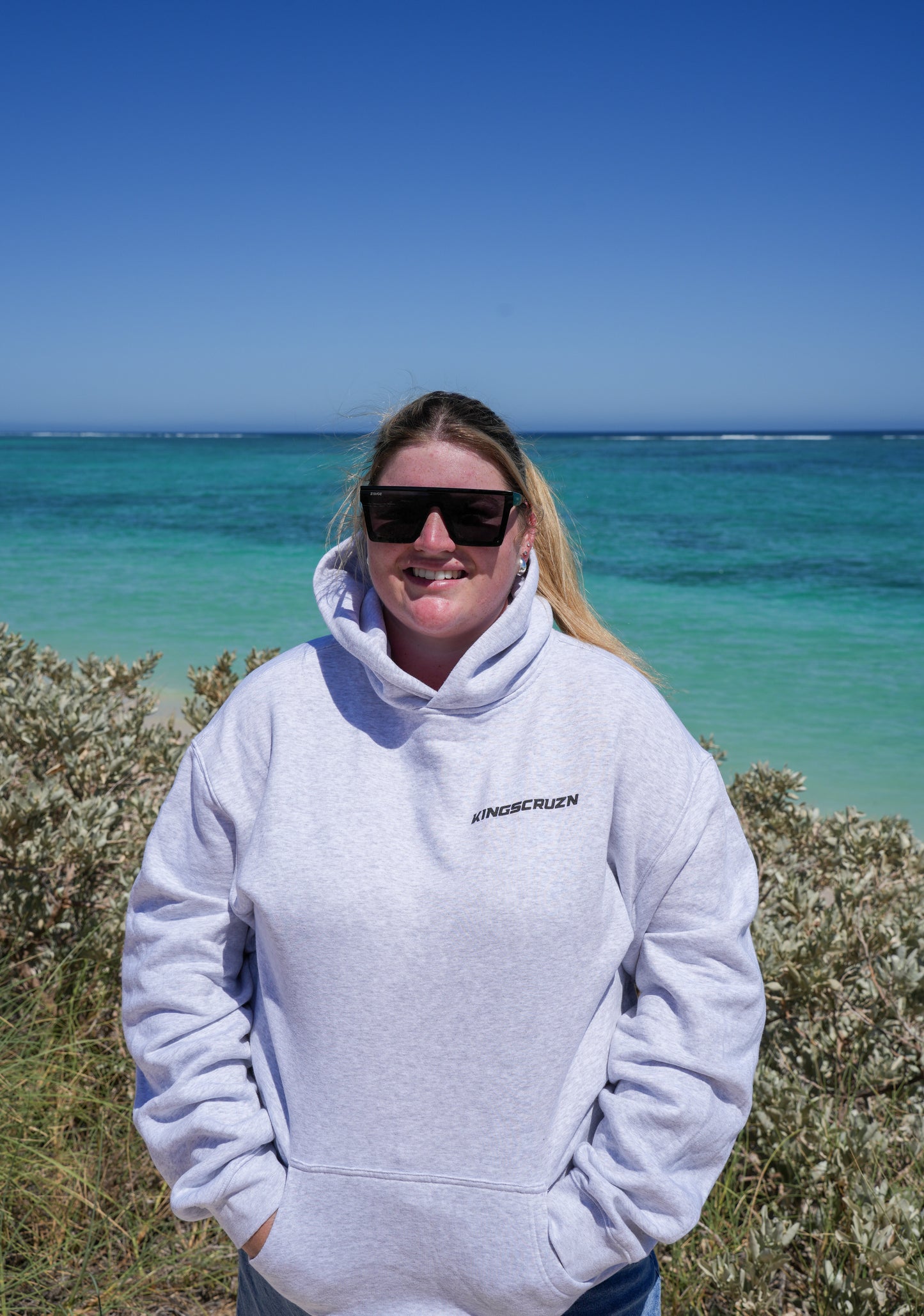 Ningaloo Hoodie White Marle