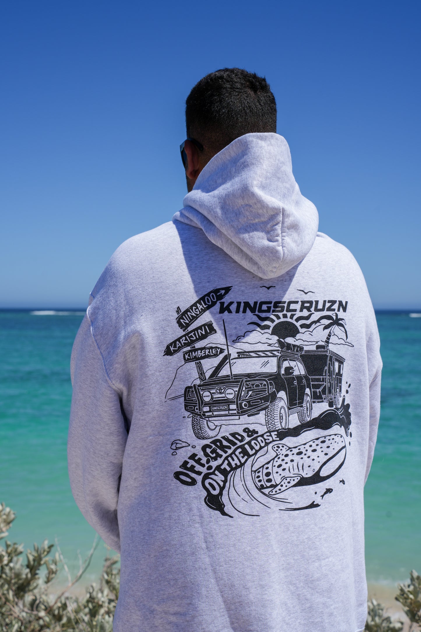 Ningaloo Hoodie White Marle