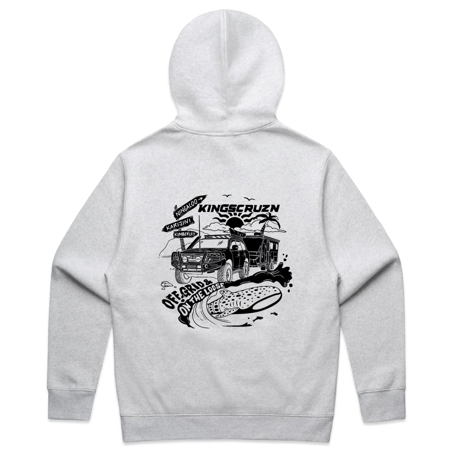 Ningaloo Hoodie White Marle